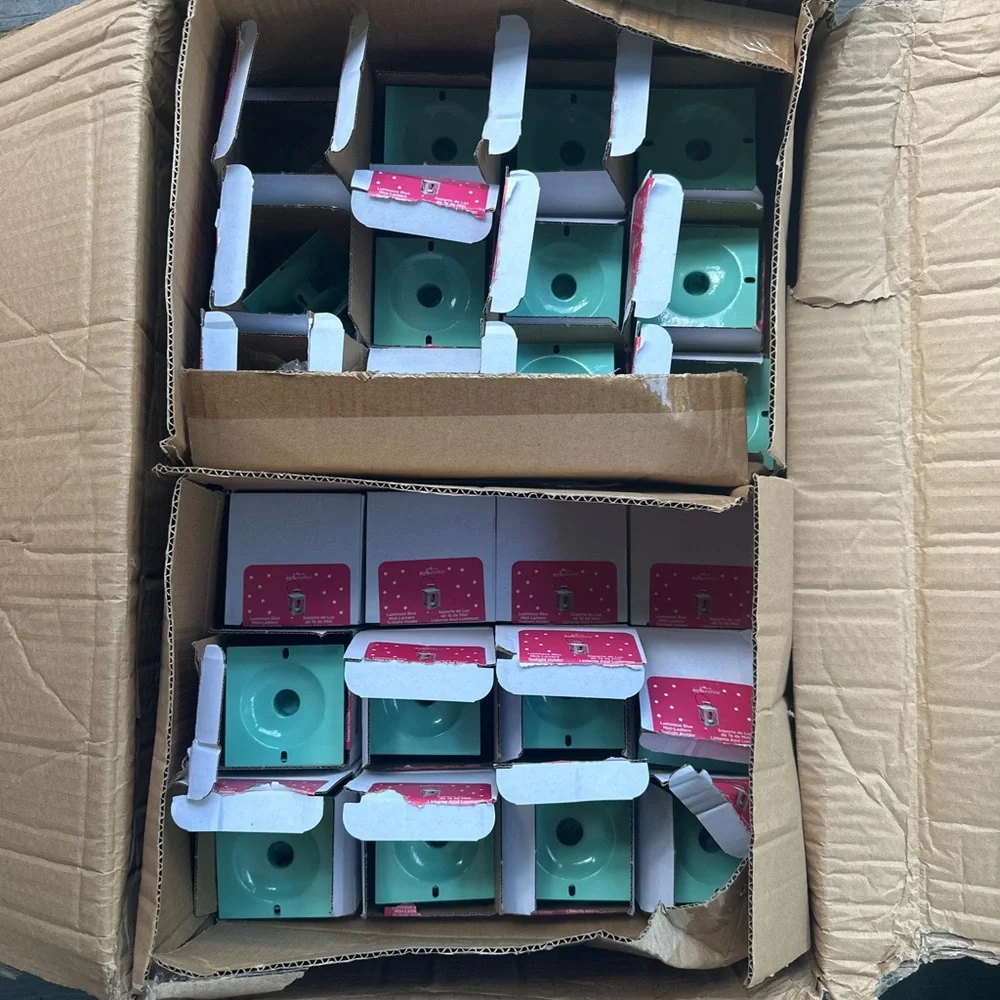 24 Kate Aspen Aqua Lantern Candle Holders